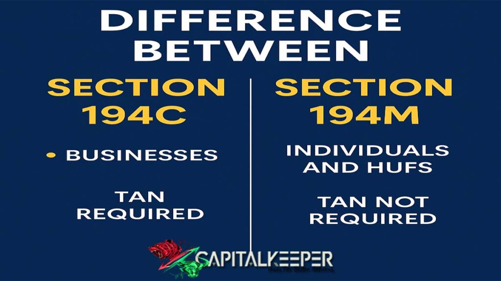 Section 194C vs 194M: Key Differences in TDS Explained