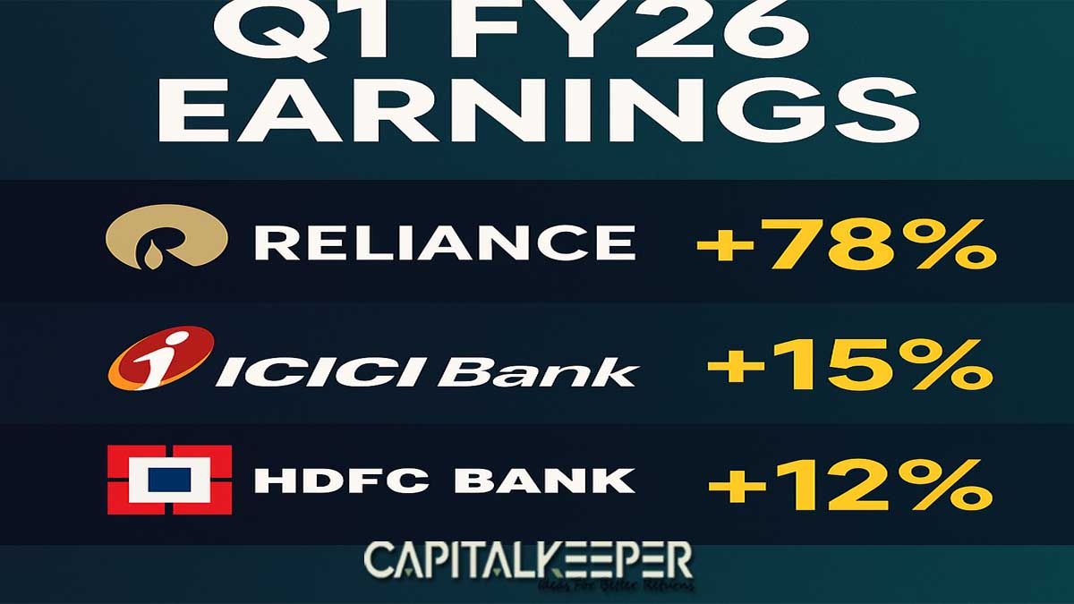 Explore Q1 FY26 earnings: Reliance posts record ₹26,994 cr PAT, ICICI Bank grows profit 15.5% to ₹12,768 cr, HDFC Bank sees 12.2% growth and bonus share. Performance outlook and market implications.