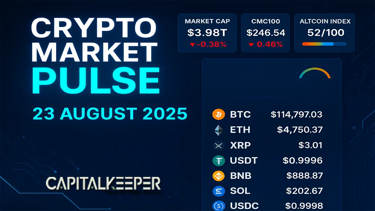 Crypto Market Pulse 23 Aug 2025