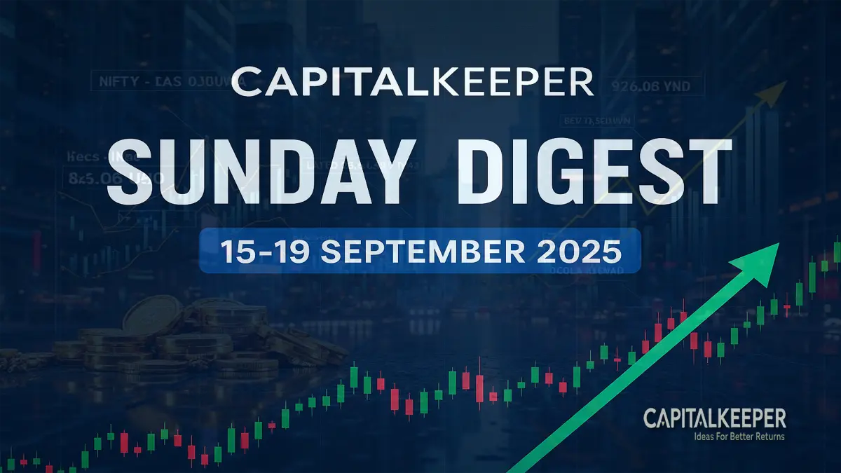 CapitalKeeper Sunday Digest (15–19 Sept 2025): Nifty & Bank Nifty Market Wrap, Midcap Surge, Global Cues & Outlook 1 CapitalKeeper Sunday Digest (15–19 Sept 2025)