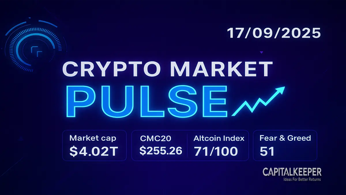 Crypto Market Pulse 17th September 2025: Top Gainers & Market Sentiment 1 Crypto Market Pulse 17th September 2025
