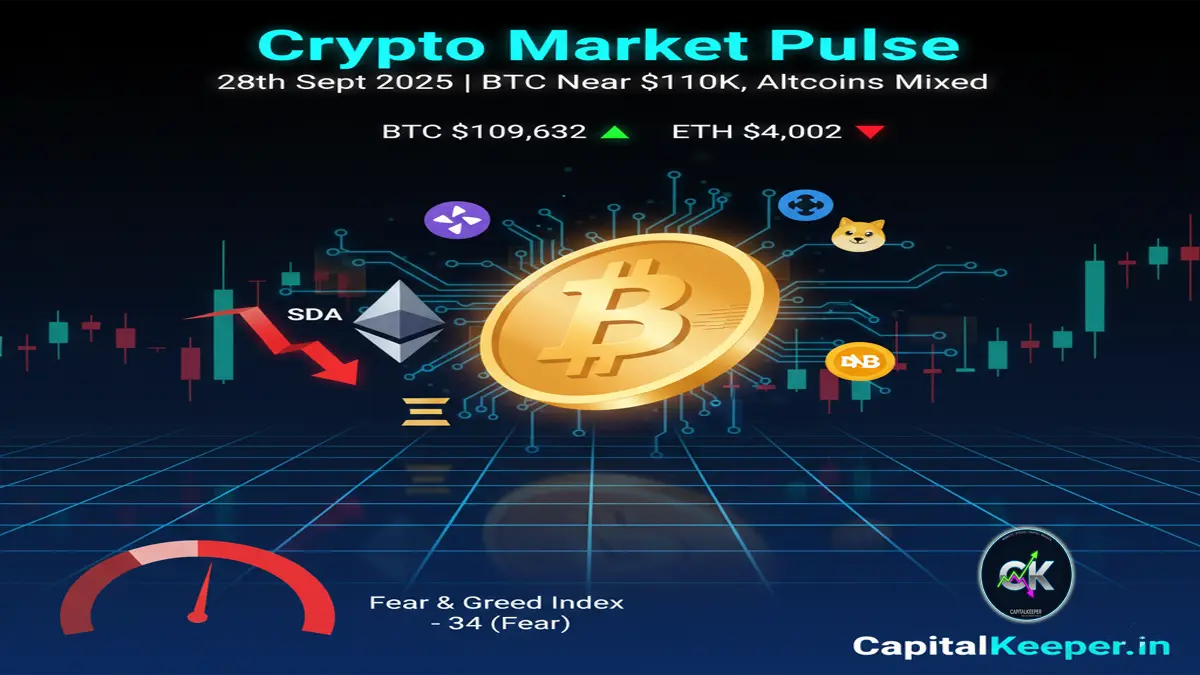 Crypto Market Pulse 28th September 2025 | Bitcoin Nears $110K as Altcoins Stay Mixed 6 Crypto Market Pulse 28th September 2025
