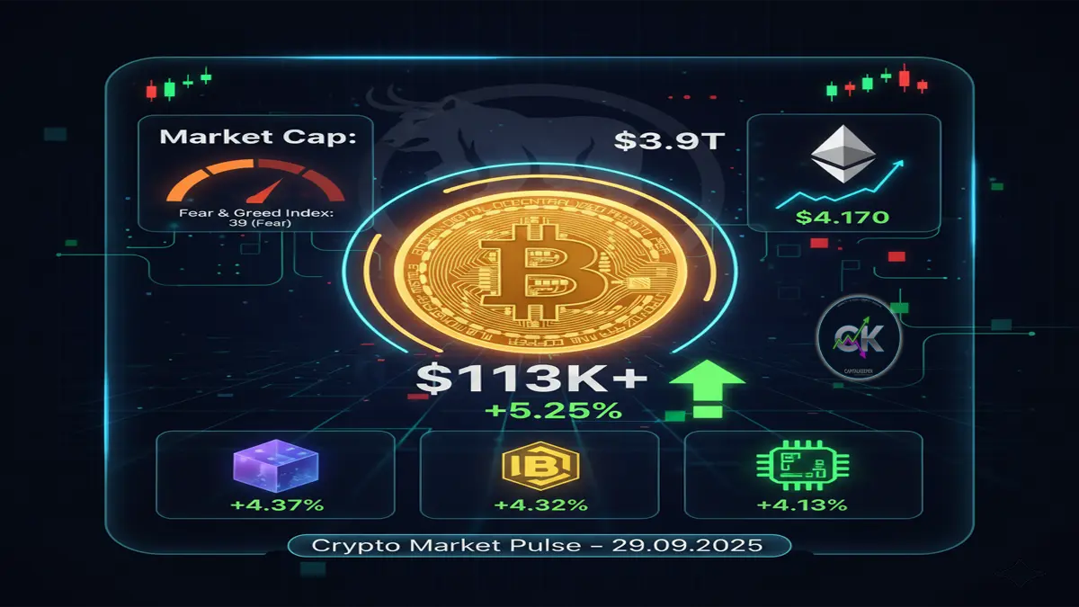 Crypto Market Pulse 29th September 2025: Bitcoin Surges Past $113K as Altcoins Join the Rally 6 Crypto Market Pulse 29th September 2025