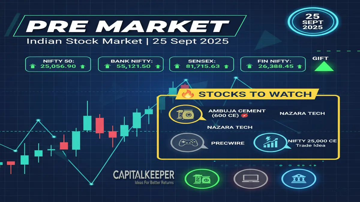 Indian Stock Market Pre-Market Report 25 Sept 2025 | Nifty, Bank Nifty, Sensex Technical Levels, Gift Nifty & Stock Picks 1 Indian Stock Market Pre-Market Report 25 Sept 2025