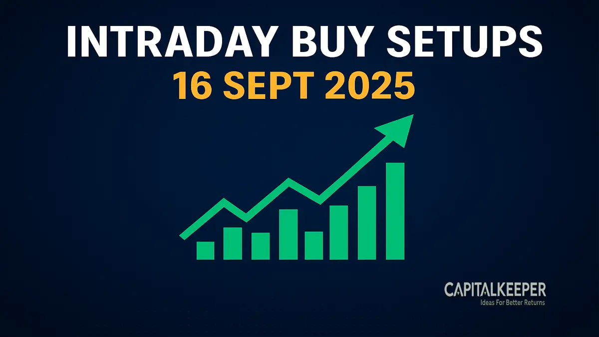 Intraday Buy Setups 16 Sept 2025 | Top Stock Picks with Targets & Stop-Loss 1 Intraday Buy Setups 16 Sept 2025