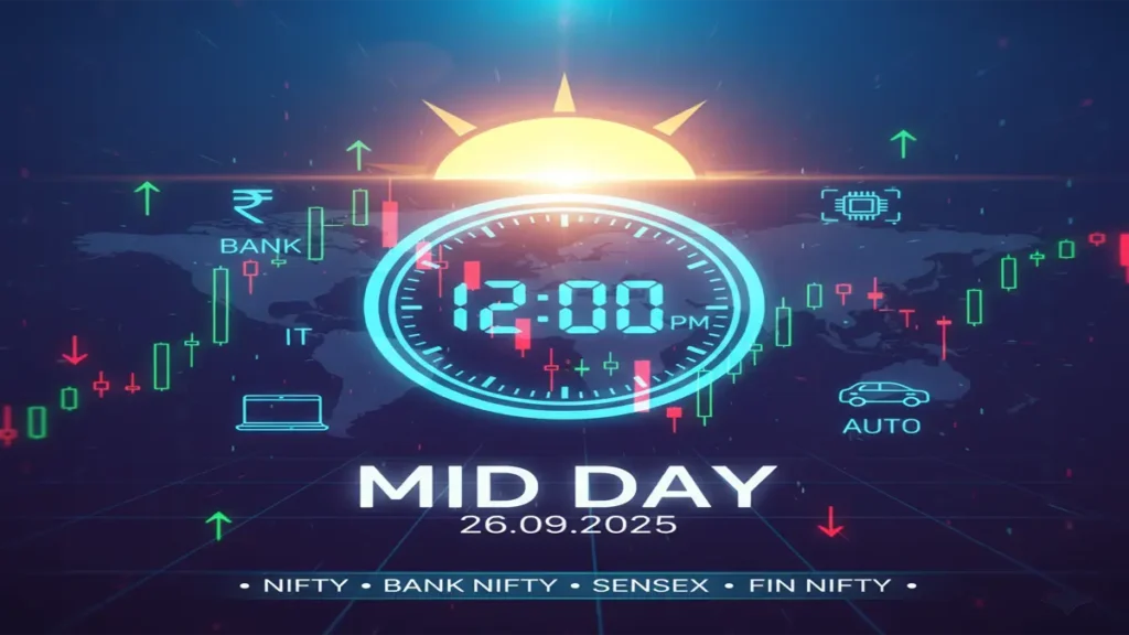 Mid Day Market Update 26 Sept 2025