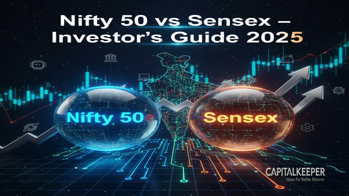 Nifty 50 vs Sensex Key Differences for Investors in 2025 1 Nifty 50 vs Sensex – Key Differences for Investors in 2025