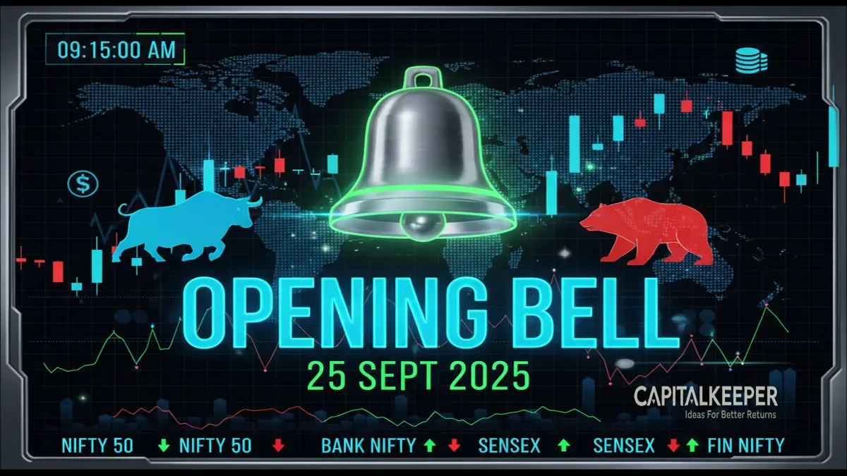 Opening Bell 25 September 2025: Nifty, Bank Nifty Outlook, Key Levels & Intraday Stocks 1 Opening Bell 25 September 2025