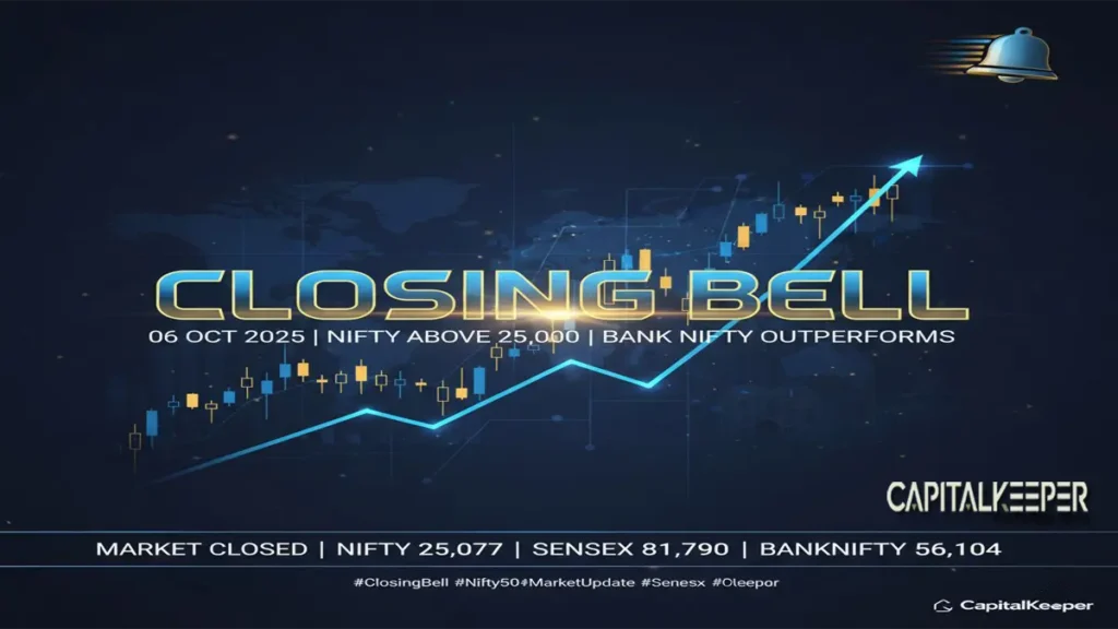 Closing Bell: Nifty Reclaims 25,000 Mark 06 Oct 2025