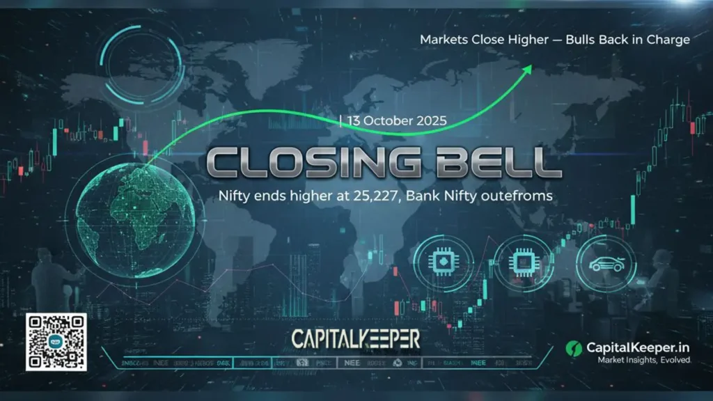 Indian Stock Market Closing Bell 13 Oct 2025