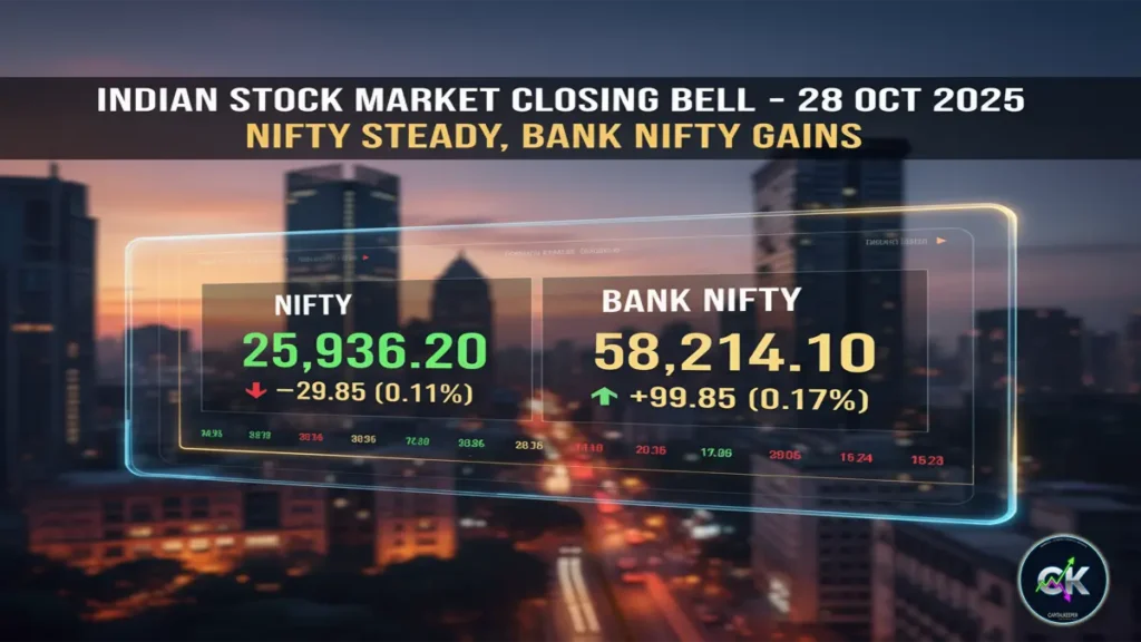 Indian Stock Market Closing Bell 28 October 2025