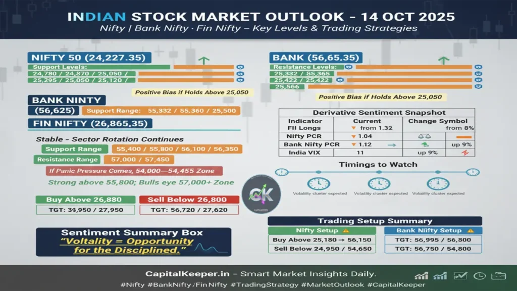 Indian Stock Market Outlook Today (14 Oct 2025)