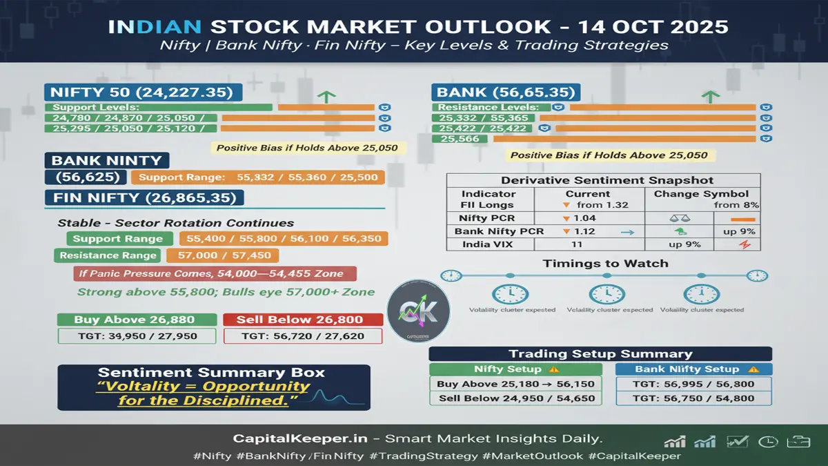Indian Stock Market Outlook Today (14 Oct 2025)