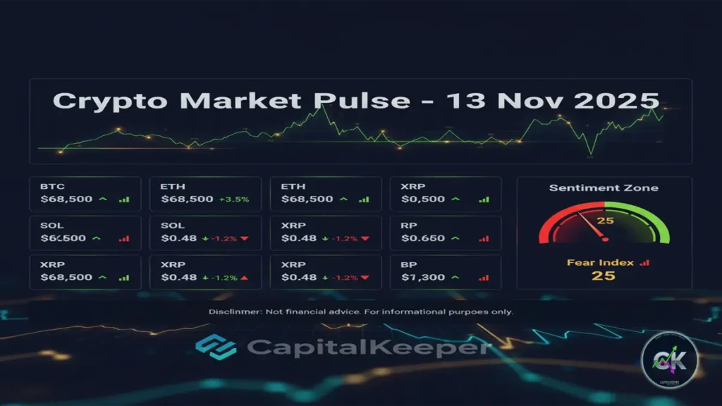 Crypto Market Pulse 13 November 2025