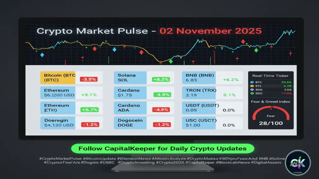 Crypto Market Pulse November 2, 2025