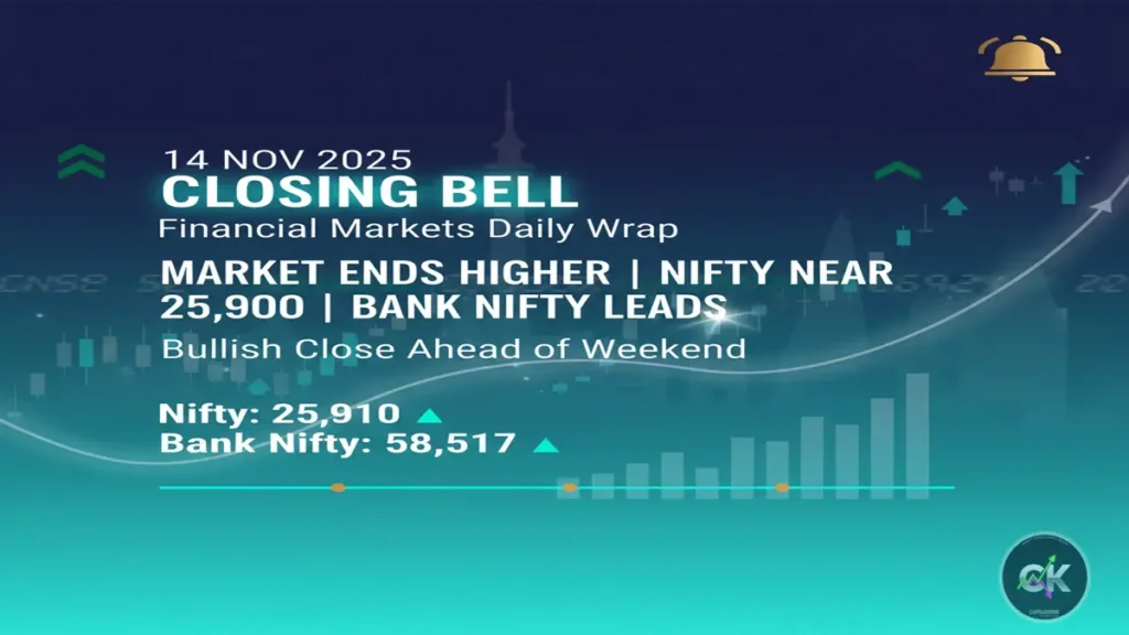Indian Stock Market Closing Bell 14 November 2025