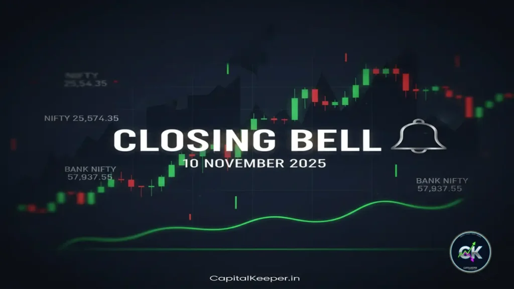 Indian Stock Market Closing Bell Highlights on 10 November 2025