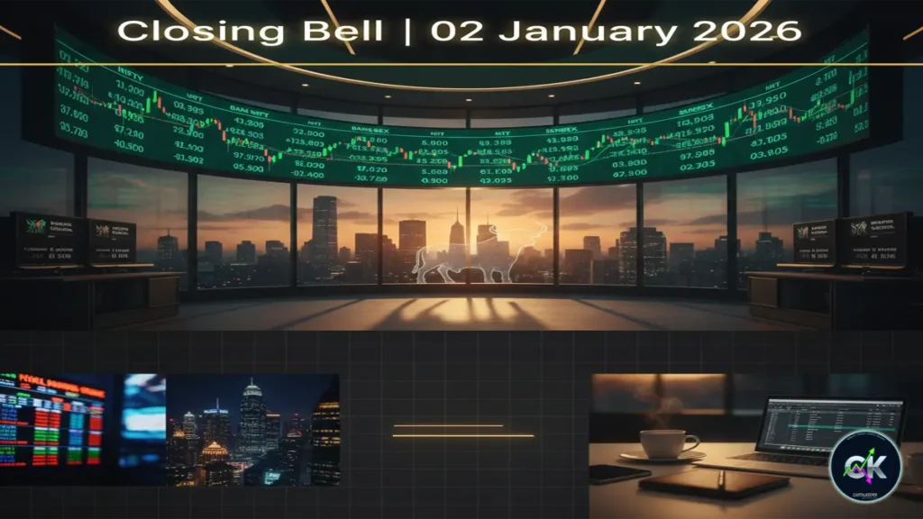 Indian Stock Market Closing Bell 02 January 2026: New Year Rally Extends: Nifty, Bank Nifty, Sensex End Strong as Bulls Dominate First Session of 2026 2 Indian Stock Market Closing Bell 02 January 2026