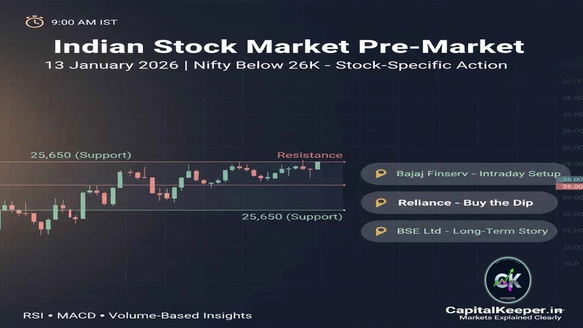 Indian Stock Market Pre-Market 13 Jan 2026
