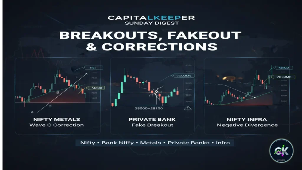 CapitalKeeper Sunday Digest (09–13 Feb 2026): Nifty, Bank Nifty & Sectoral Breakdown with RSI, MACD and Volume Outlook 2 CapitalKeeper Sunday Digest (09–13 Feb 2026)