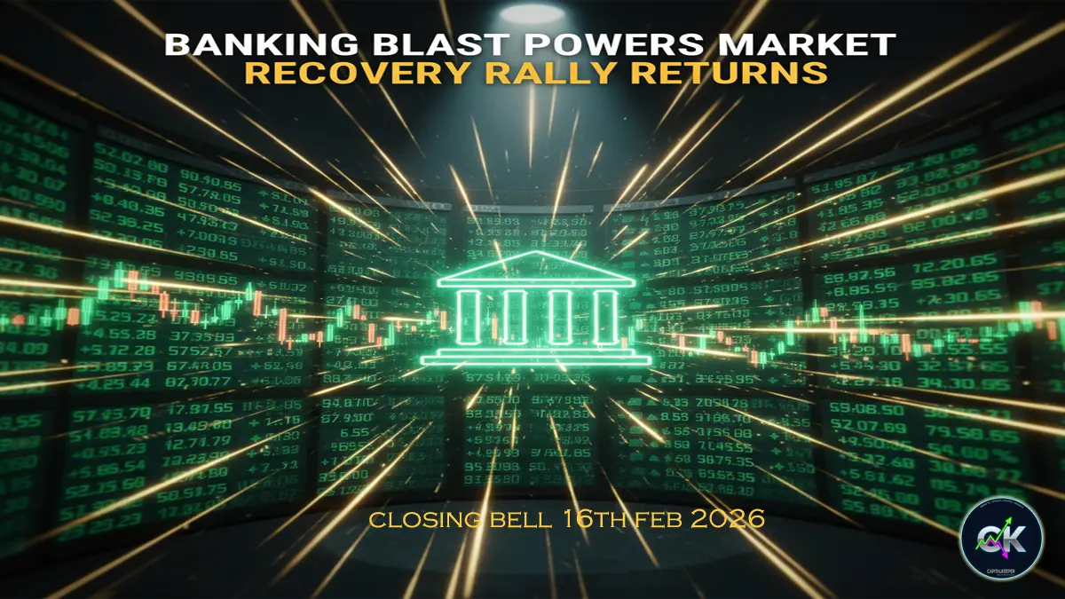 Indian Stock Market Closing Bell – 16 February 2026: Banking Rally Ignites Recovery; HDFC Bank Leads the Charge as Indices End Strong 6 Indian Stock Market Closing Bell – 16 February 2026