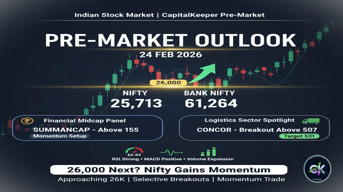 Indian Stock Market Pre-Market 24 Feb 2026